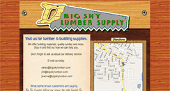 Desktop Screenshot of bigskylumber.com