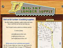 Tablet Screenshot of bigskylumber.com